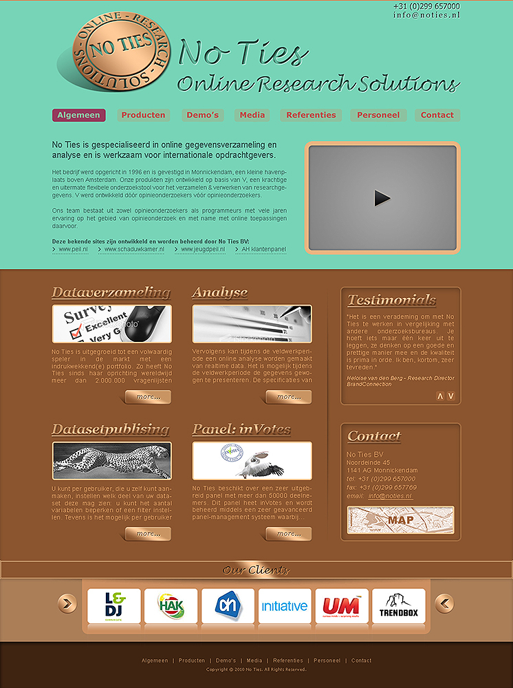 Web Design by Tebu Kurian for ViewTure bv | Design #109887