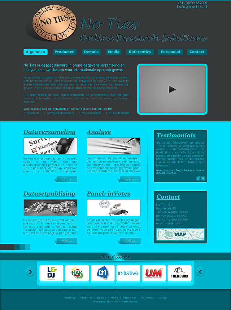 Web Design by Tebu Kurian for ViewTure bv | Design #109920