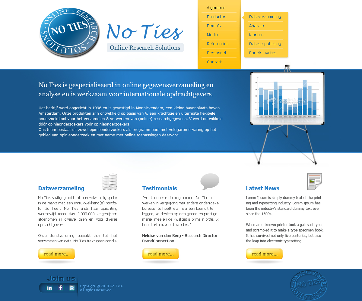 Web Design by Tebu Kurian for ViewTure bv | Design #110656