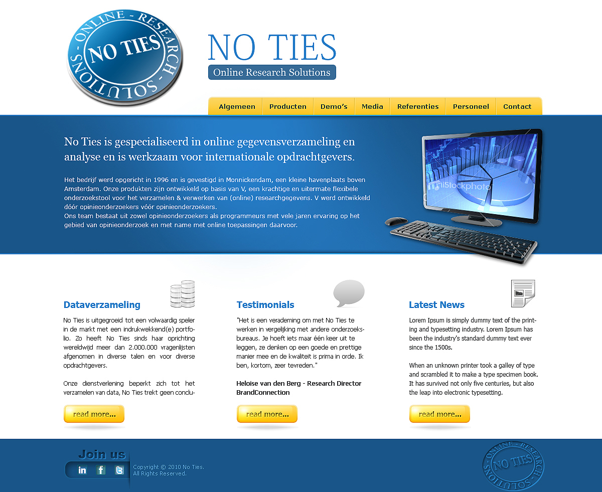 Web Design par Tebu Kurian pour ViewTure bv | Design #110839