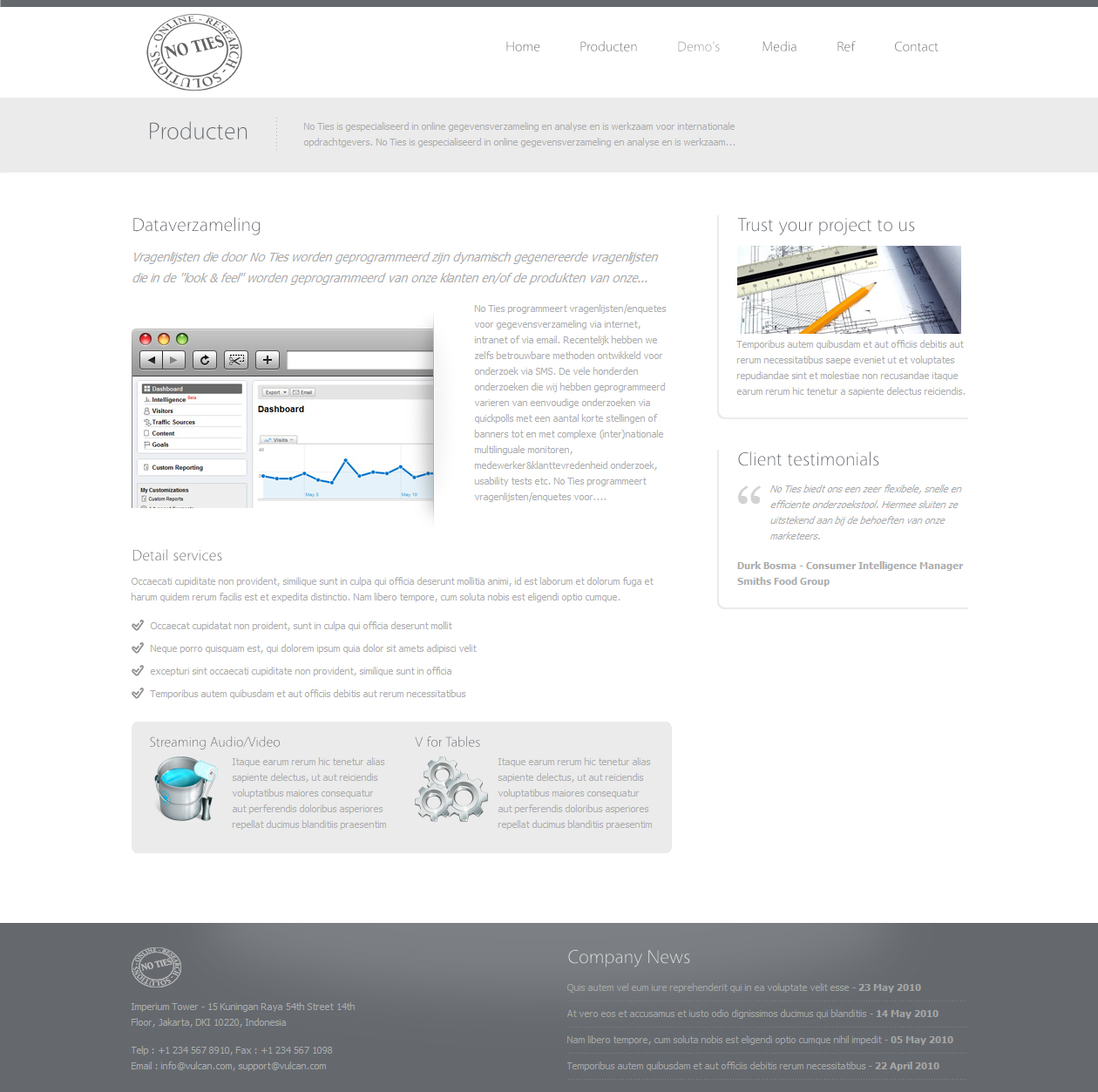 Web Design by Creative Sparxs for ViewTure bv | Design #110112