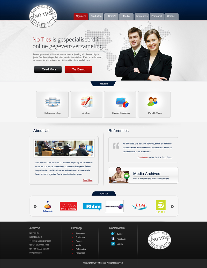 Web Design by weathered83 for ViewTure bv | Design #111788