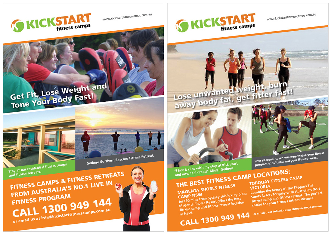 Diseño de Flyer por DesignFive para Kick Start Fitness Camps | Diseño #952805