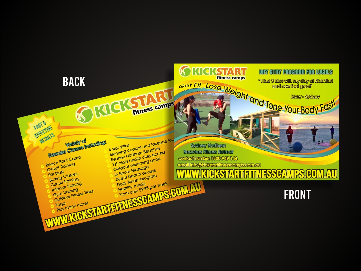 Flyer Design by Amduat Design for Kick Start Fitness Camps | Design #954974