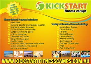 Flyer-Design von Amduat Design für Kick Start Fitness Camps | Design: #965073