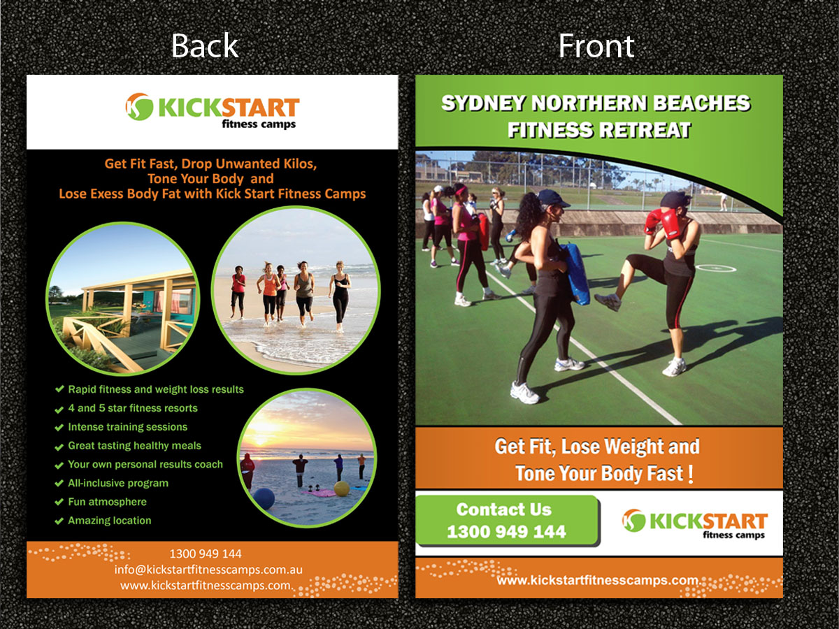 Flyer Design by Sarmishtha Chattopadhyay_loginchange for Kick Start Fitness Camps | Design #951134