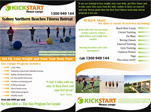 Flyer Design by Amber MacPherson for Kick Start Fitness Camps | Design #952518