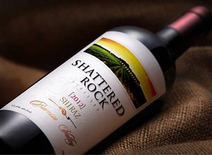 Wine Label Design-Shattered Rock Vineyard | Graphic Design by Soluciones Creativas