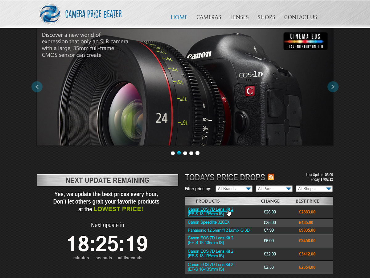 Web Design by Gabriel Wyatt for this project | Design #970913
