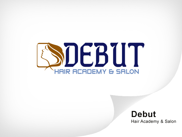 Logo Design by Khaleelullah Chemnad for Debut Hair Academy & Salon | Design #3158