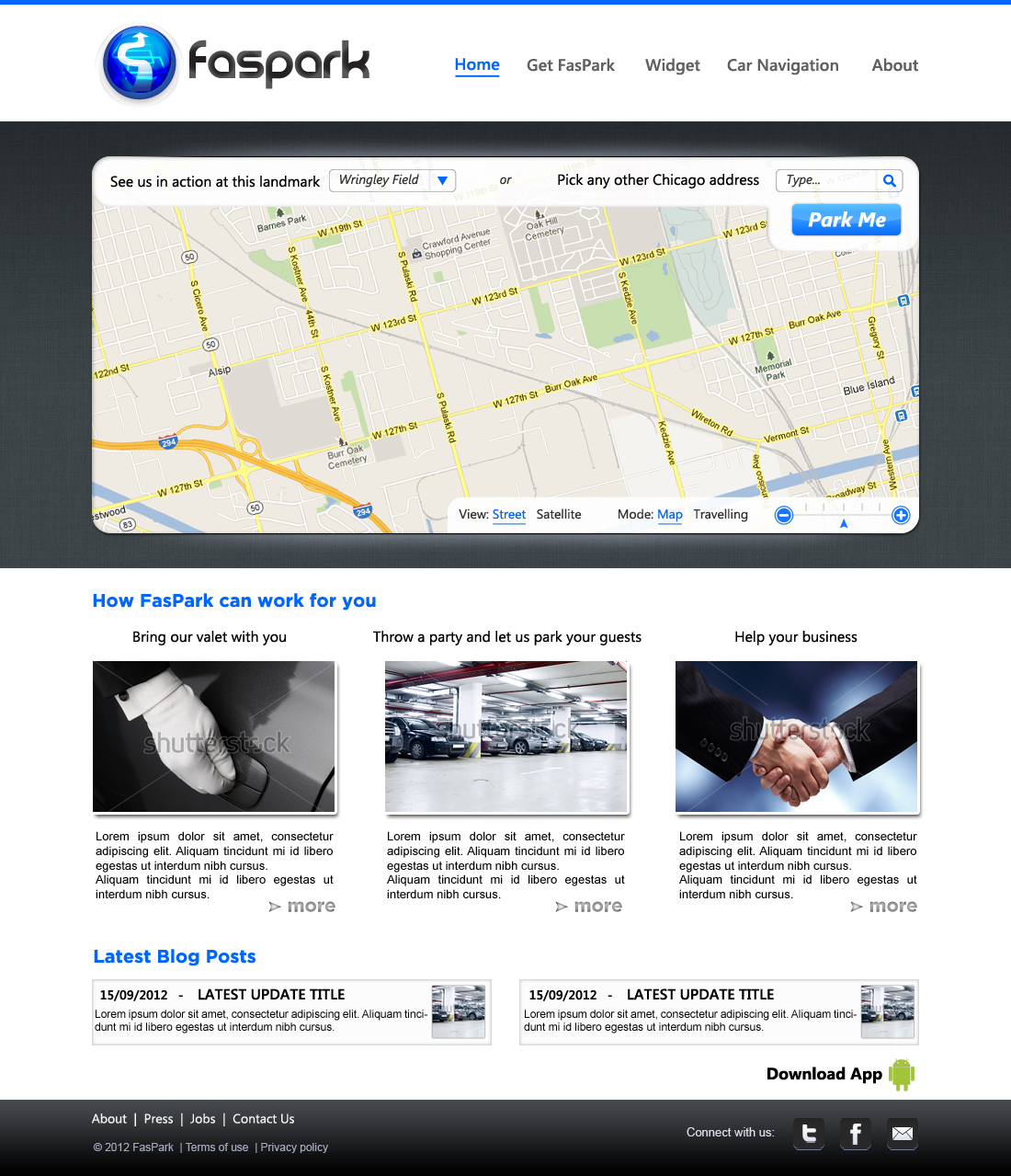 Web Design by JohnM. for FasPark | Design #1050451