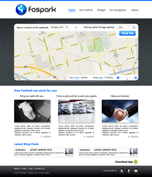 Web Design par JohnM. pour FasPark | Design : #1050451
