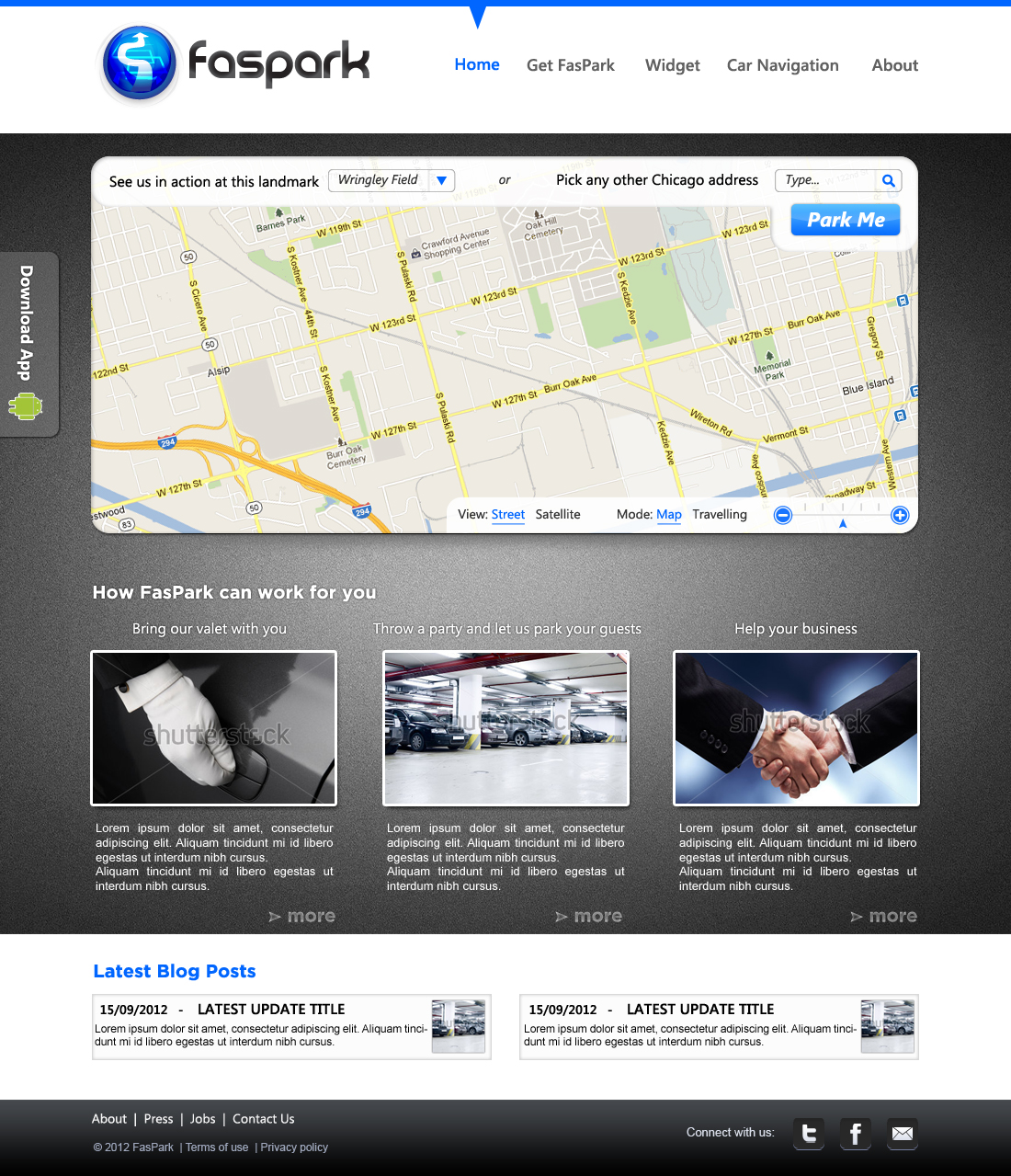 Web Design by JohnM. for FasPark | Design #1051975