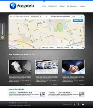 Web Design par JohnM. pour FasPark | Design : #1051975