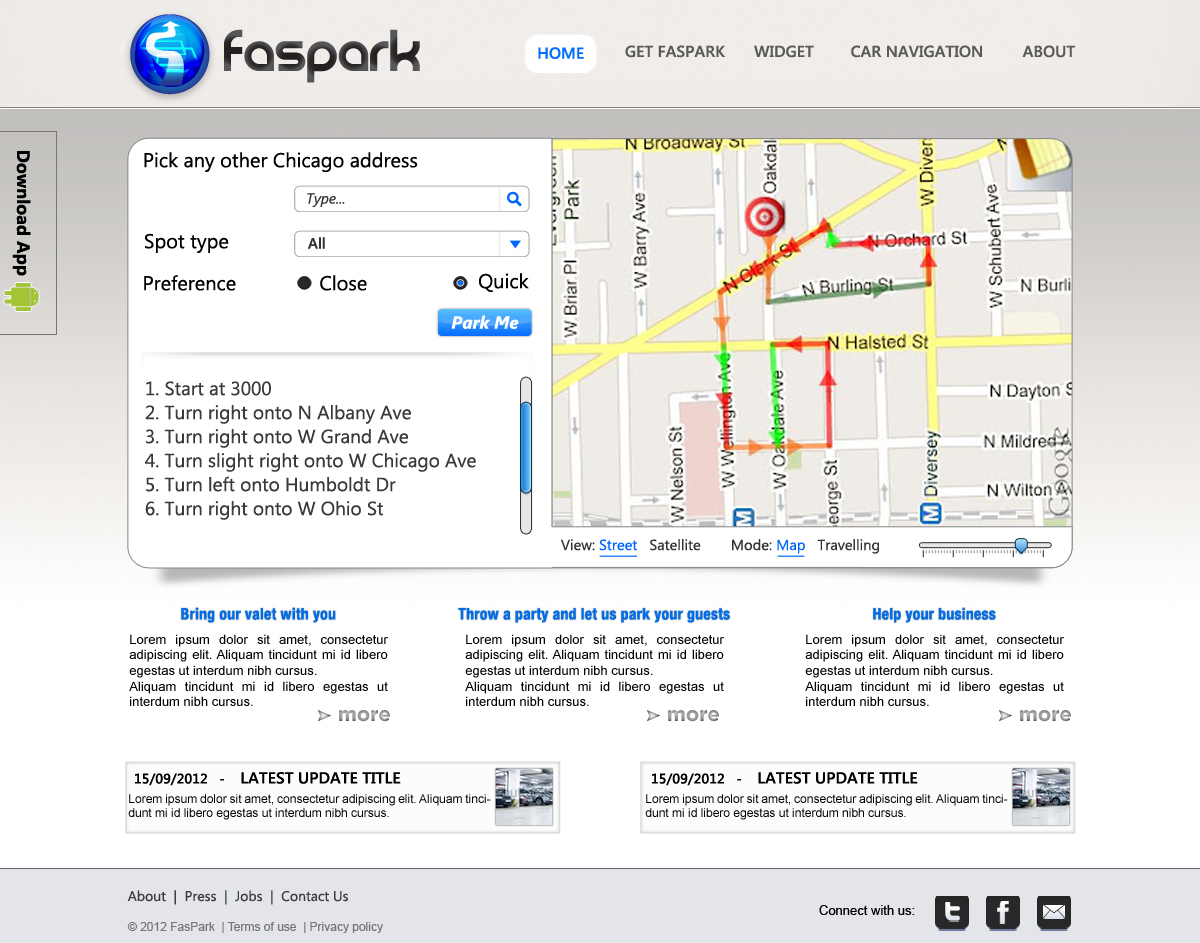 Web Design by JohnM. for FasPark | Design #1066693