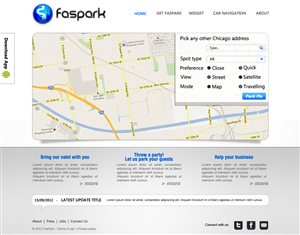 Web Design par JohnM. pour FasPark | Design : #1075377