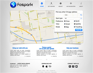 Web Design par JohnM. pour FasPark | Design : #1076929