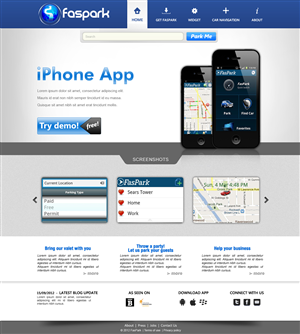Web Design by JohnM. for FasPark | Design: #1130631