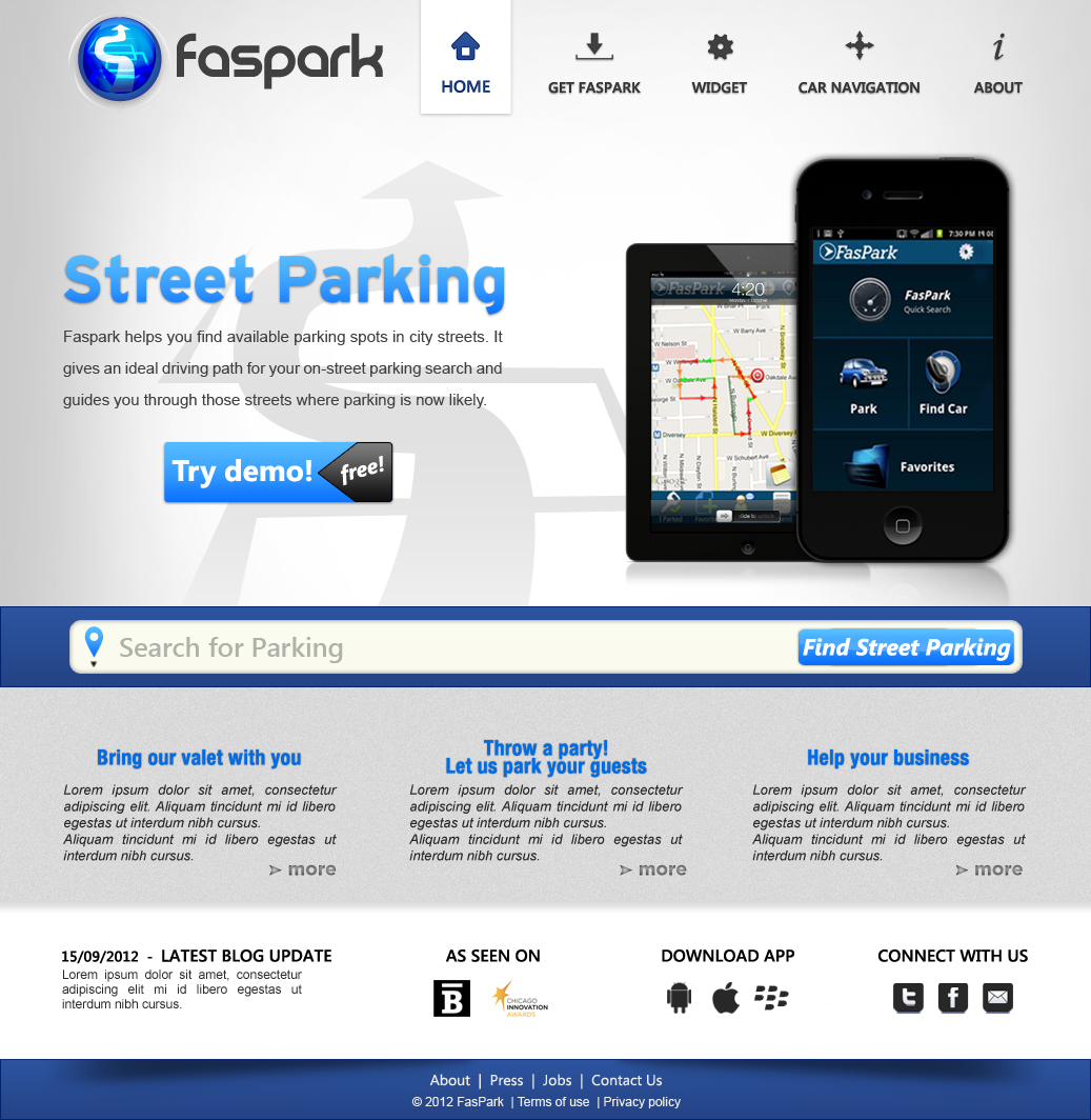 Diseño Web por JohnM. para FasPark | Diseño #1133275