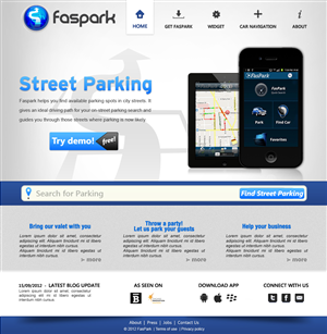 Web Design by JohnM. for FasPark | Design: #1133275