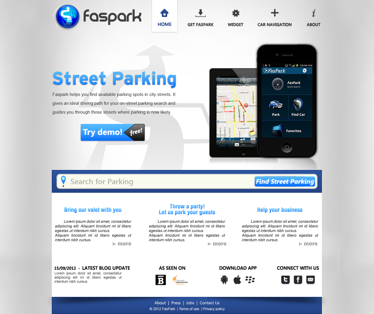 Diseño Web por JohnM. para FasPark | Diseño #1133625