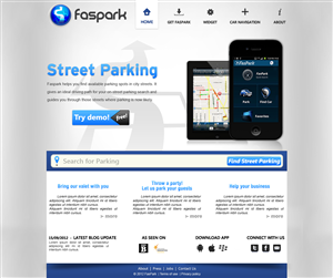 Web Design by JohnM. for FasPark | Design: #1133625