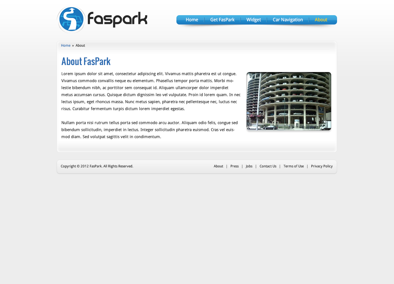 Web Design by gfxanomics for FasPark | Design #1051246