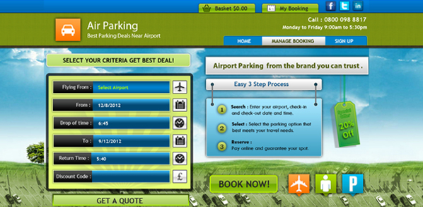 Web Design by sandeepkhunt for FasPark | Design #1151197