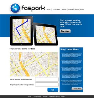 Web Design par VangelTzo pour FasPark | Design : #1047659