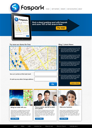 Web Design par VangelTzo pour FasPark | Design : #1048988