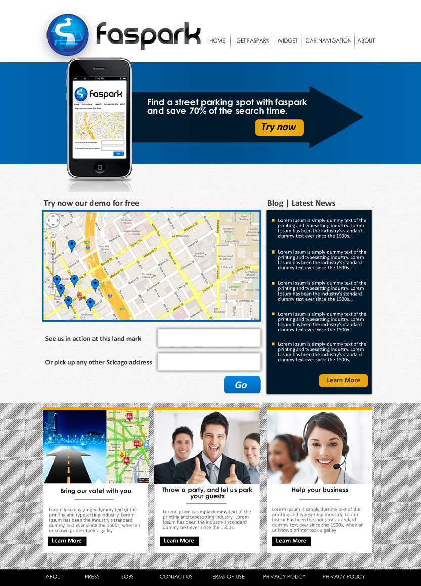 Diseño Web por VangelTzo para FasPark | Diseño #1052040