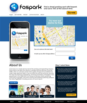 Web Design by VangelTzo for FasPark | Design #1053267