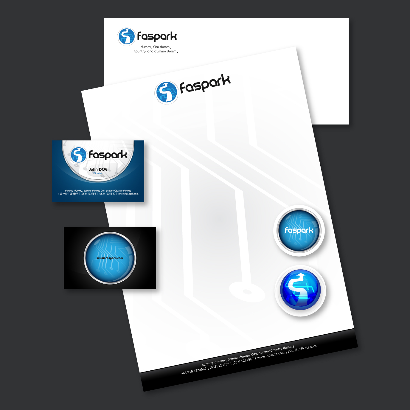 Stationery Design by yellowpixell for FasPark | Design #1161765