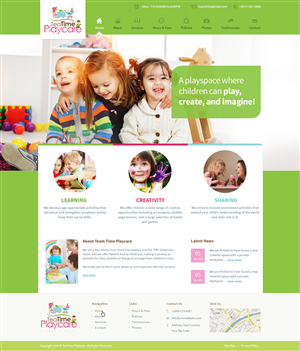 Website design for Tea Time Playcare | Web-Design von Emmanuel