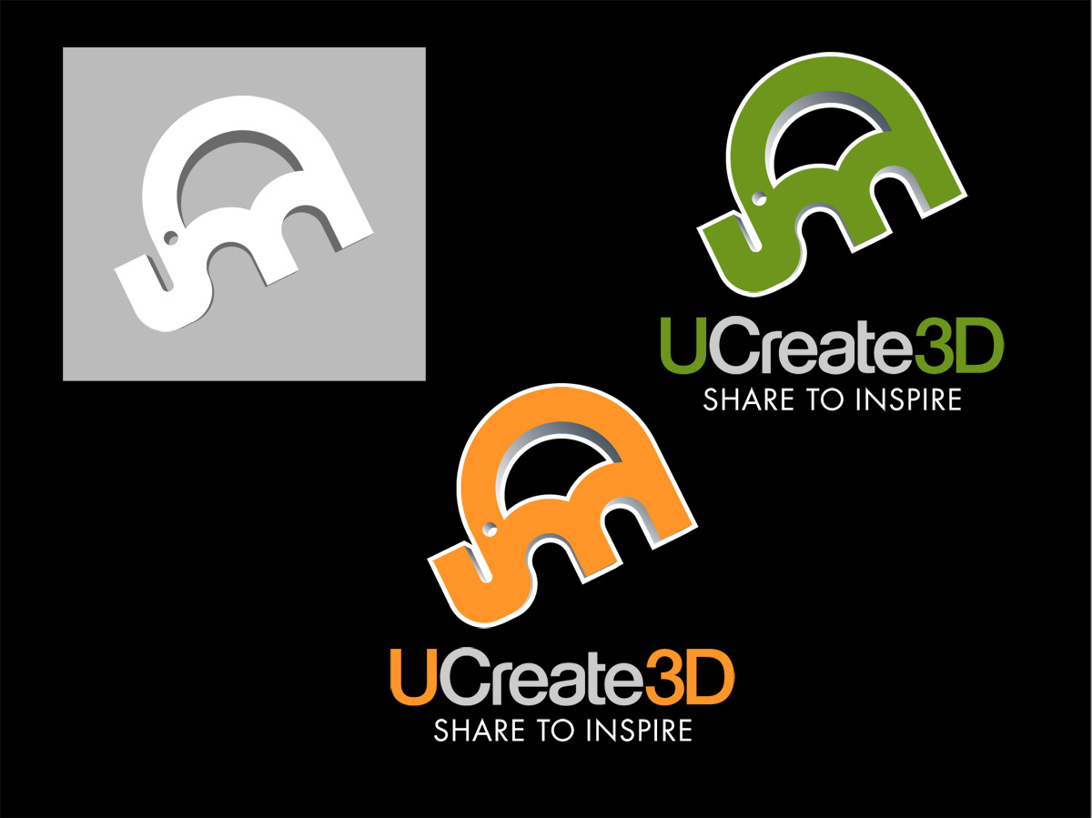 Logo Design by Artvertising for UCreate3D | Design: #970005