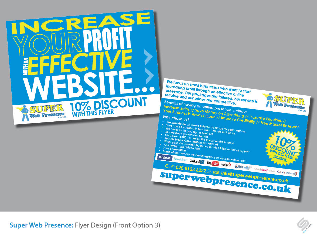 Flyer Design by esStudioUK for this project | Design #114198