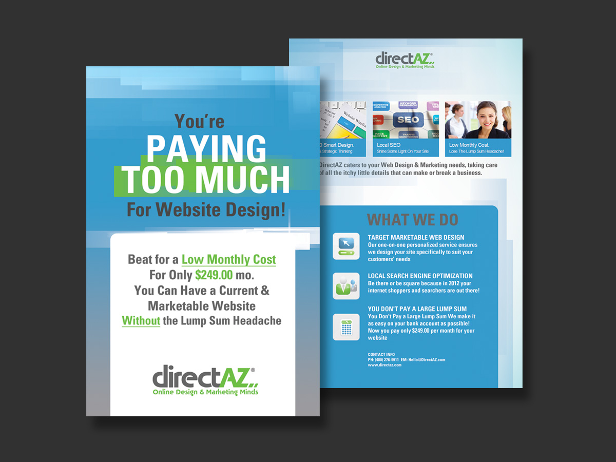 Flyer Design by Vicez for DirectAZ | Design #954484