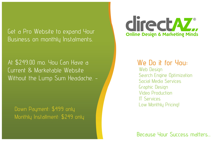 Flyer Design by Hammad Siddiqui for DirectAZ | Design #959492