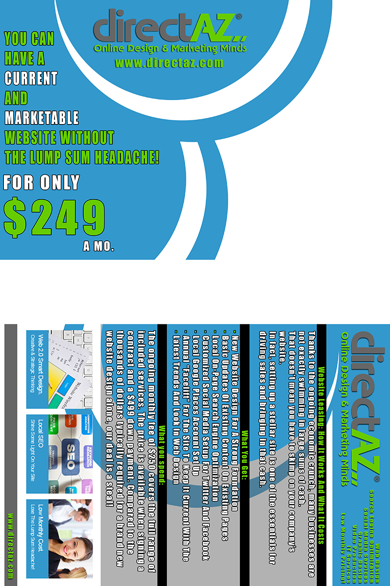 Flyer Design by cgdesigngraphics for DirectAZ | Design #954667