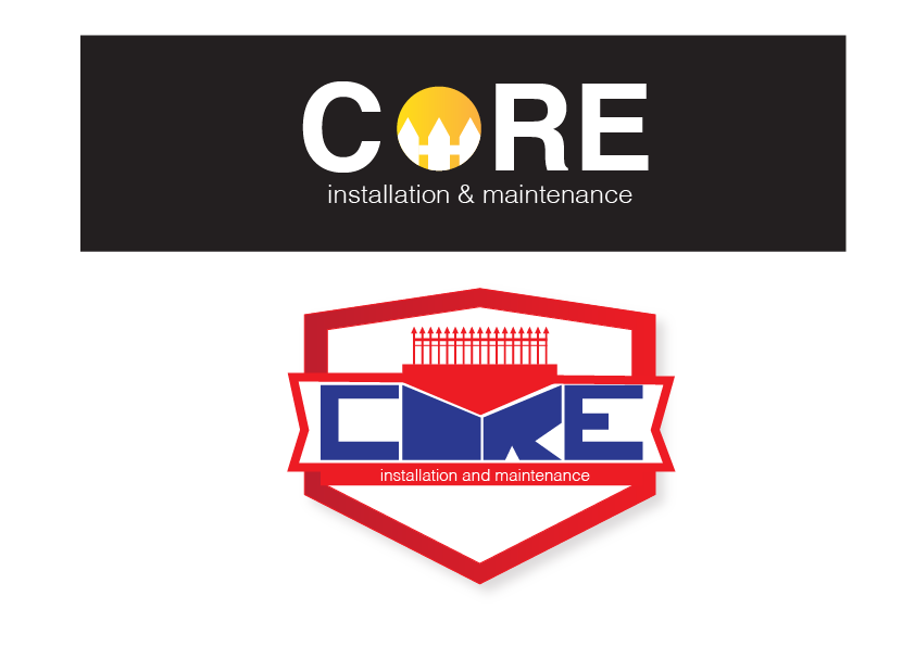 Logo Design by Designorama. for Core Fencing Gates & Signs | Design #956050