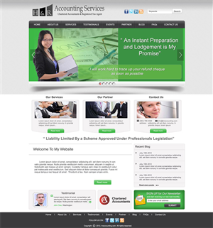 Web Design by DesignXyz for H & R ACCOUNTING SERVICES | Design: #970698
