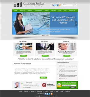 Web Design by Heru Purwanto for H & R ACCOUNTING SERVICES | Design #993183