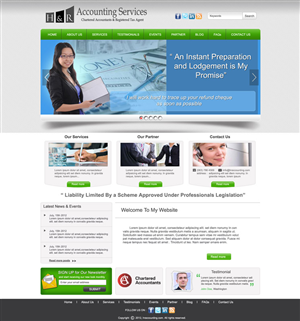 Web Design by DesignXyz for H & R ACCOUNTING SERVICES | Design: #993189