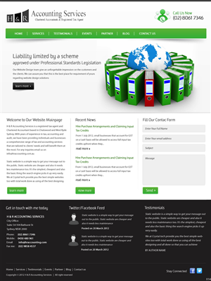 Web Design by pb for H & R ACCOUNTING SERVICES | Design: #956845