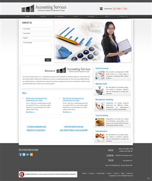 Web Design by pb for H & R ACCOUNTING SERVICES | Design: #961965