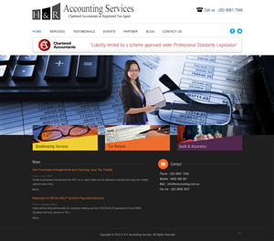 Web Design by pb for H & R ACCOUNTING SERVICES | Design: #964049