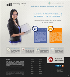 Web Design by pb for H & R ACCOUNTING SERVICES | Design: #964050