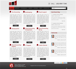 Web Design by pb for H & R ACCOUNTING SERVICES | Design: #977224