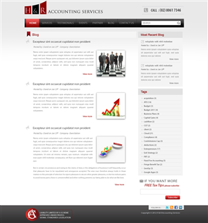 Web Design by pb for H & R ACCOUNTING SERVICES | Design: #993098