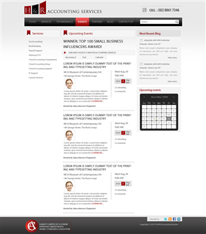 Web Design by pb for H & R ACCOUNTING SERVICES | Design: #993105